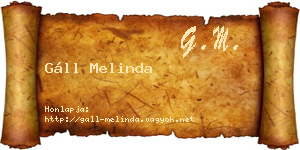 Gáll Melinda névjegykártya